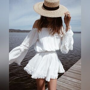STEELE AUSTRALIA Brooklyn White Dress 100% Cotton